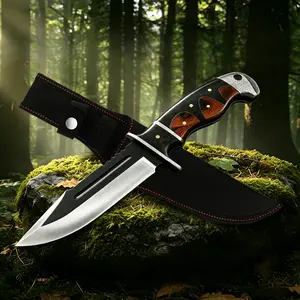 Kitchen Cooking Knife,Wooden Handle,Ergonomic Grip,,Camping, Hiking,Fishing,Camping Knife,Gift for Men