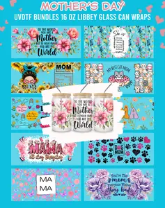 Mother's Day UVDTF Bundles - 16 Oz Libbey Glass Can Wrap