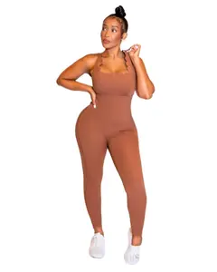 Snatched Doll Bodysuit - Seamless Stretchy Bodysuit with Scalloped Neckline & Full-Length Leg in Rich Brown