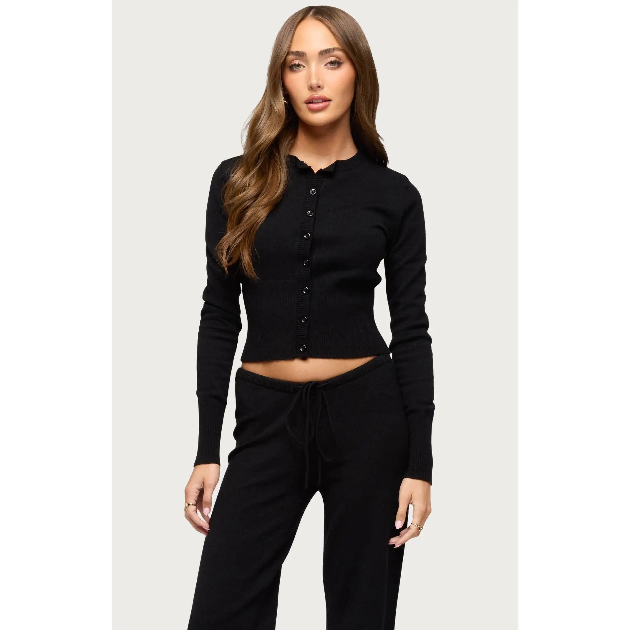 Edikted Women's Montanna Rib Knit Cardigan