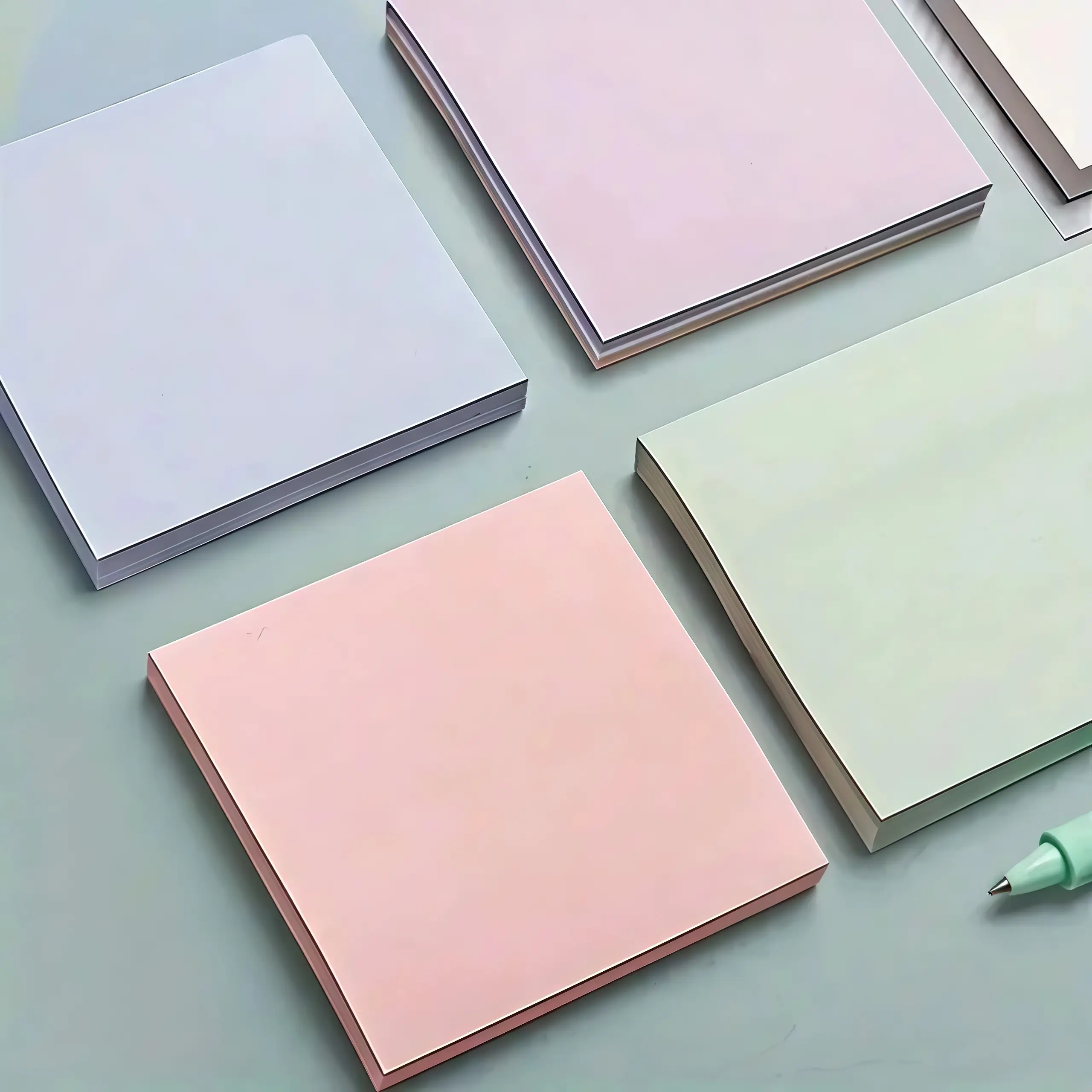 200 randomly colored sticky notes, soft colored sticky notes, square sticky notes, macaron colored sticky notes, regular sticky notes, exquisite stationery, essential items, kawaii sticky notes, student stationery, daily planning tools