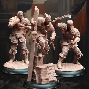 Dusty Dirk's Bandits 3D-Printed Resin Character Figure - Collectible Edition, DM Stash Home Decor Statue, 3D-Printed Resin Miniatures, Collectible Edition Miniatures