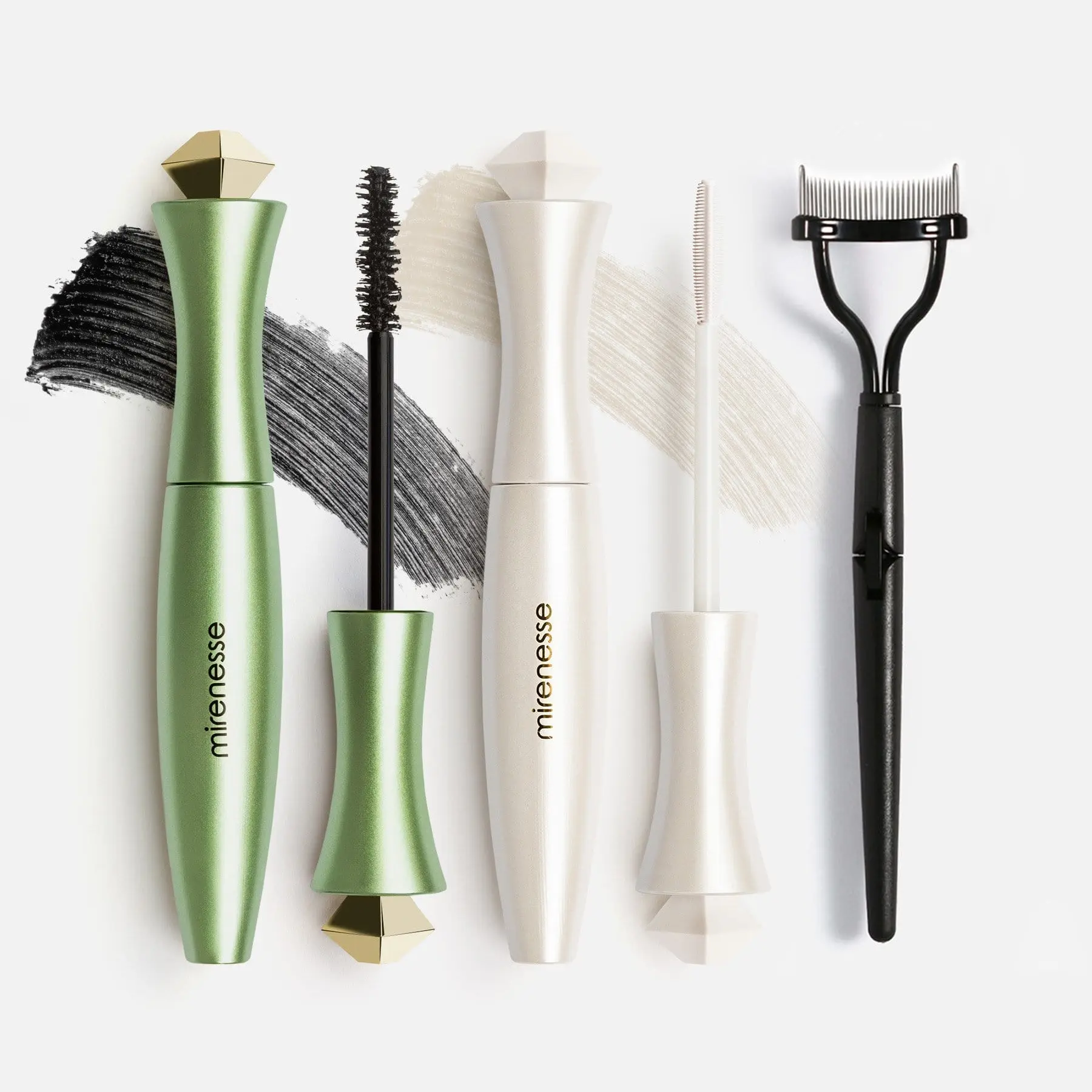 Mirenesse Organic Lengthening Tubing Mascara Lash Lifting 3pce Kit Makeup Cosmetic mascara