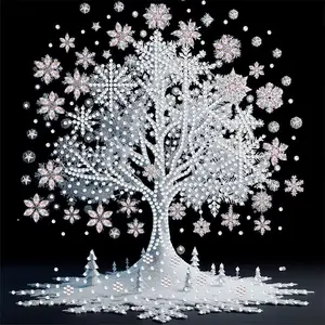 5D DIY Diamond Painting Kit, Crystal Snow Tree Mosaic Art, Unframed Wall & Table Decor, Perfect Gift for Holidays & Birthdays