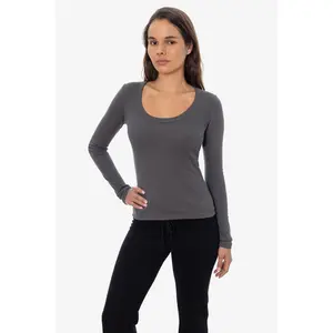 43082 - Baby Rib L/S Scoopneck Tee