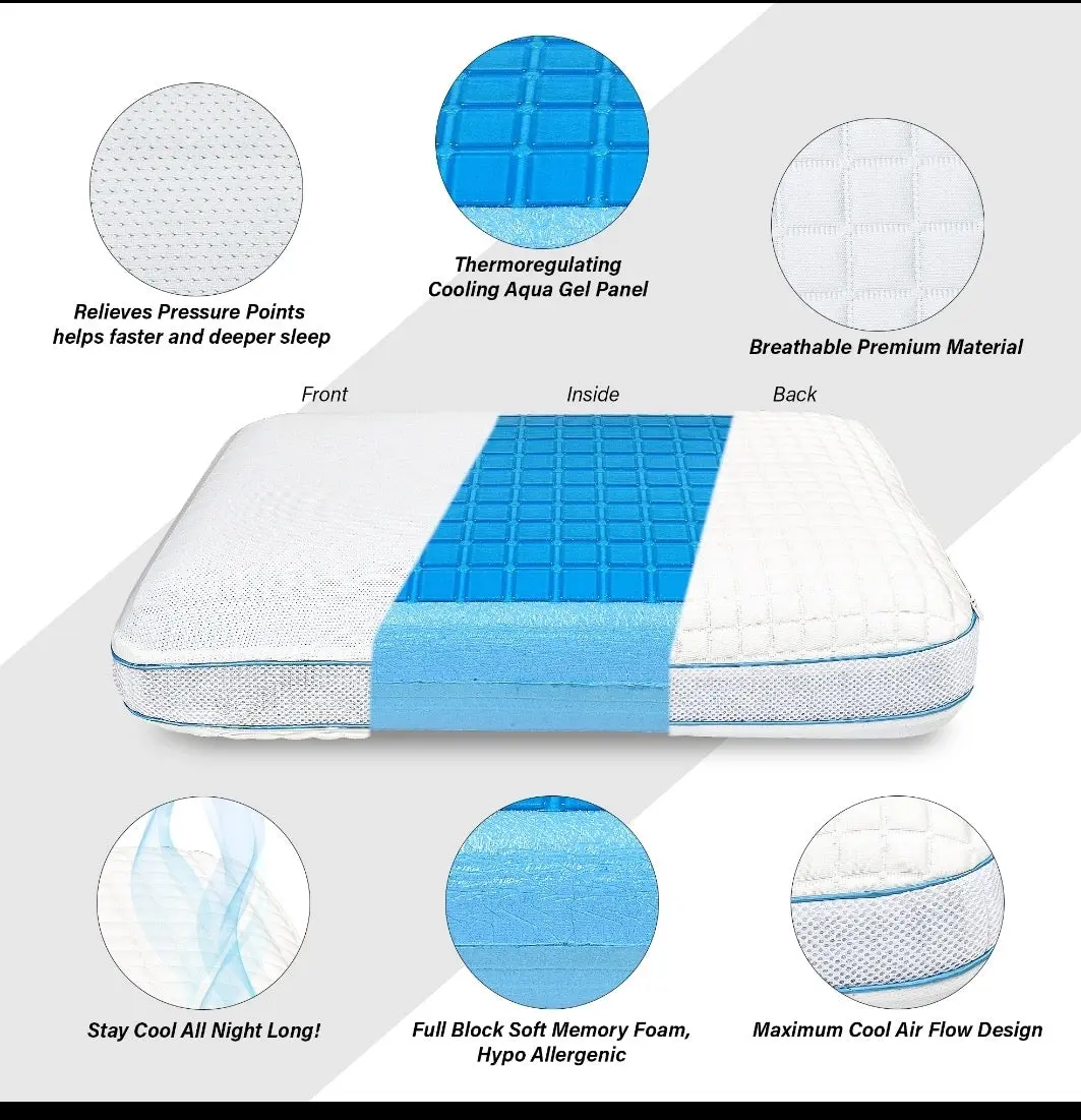 Experience comfort like never before with our Standard Size Gel Pillow. Crafted for optimal support and cooling relief, it's designed to enhance your sleep quality. Sink into luxury and wake up refreshed every morning.