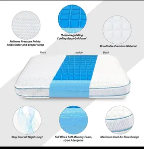 Experience comfort like never before with our Standard Size Gel Pillow. Crafted for optimal support and cooling relief, it's designed to enhance your sleep quality. Sink into luxury and wake up refreshed every morning.