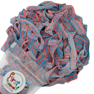 SOUR  BLAZPBERRY GUMMY CANDY BELTS 2LB BAG