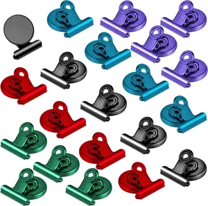 8/20 Pack Strong Magnet Clips for Fridge, Refrigerator, Classroom, Whiteboard, Office - Heavy Duty Magnetic Clips for Photos, Locker Decorations for Girls, Kids