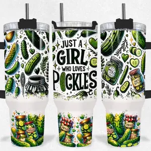 Just A Girl Who Loves Pickles 40oz Tumbler