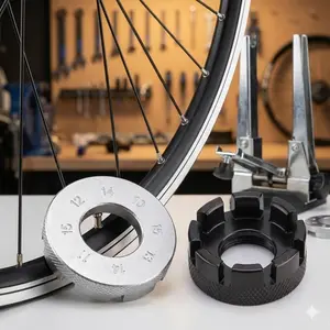 8-Way Bike Spoke Wrench: High Precision Multi-Size Spoke Nipple Tool, Universal Wheel Truing Stand Repair Kit, Emergency Fix for Mountain Road Bicycle, Professional Rim Maintenance Essential