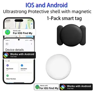 1/3/5PCS Dual System Global Tracking Tracker for iOS and Android, Magnetic Protection Case, No Monthly Fee, Replaceable Battery, for Car, Bike, Motorcycle, Backpack, Luggage