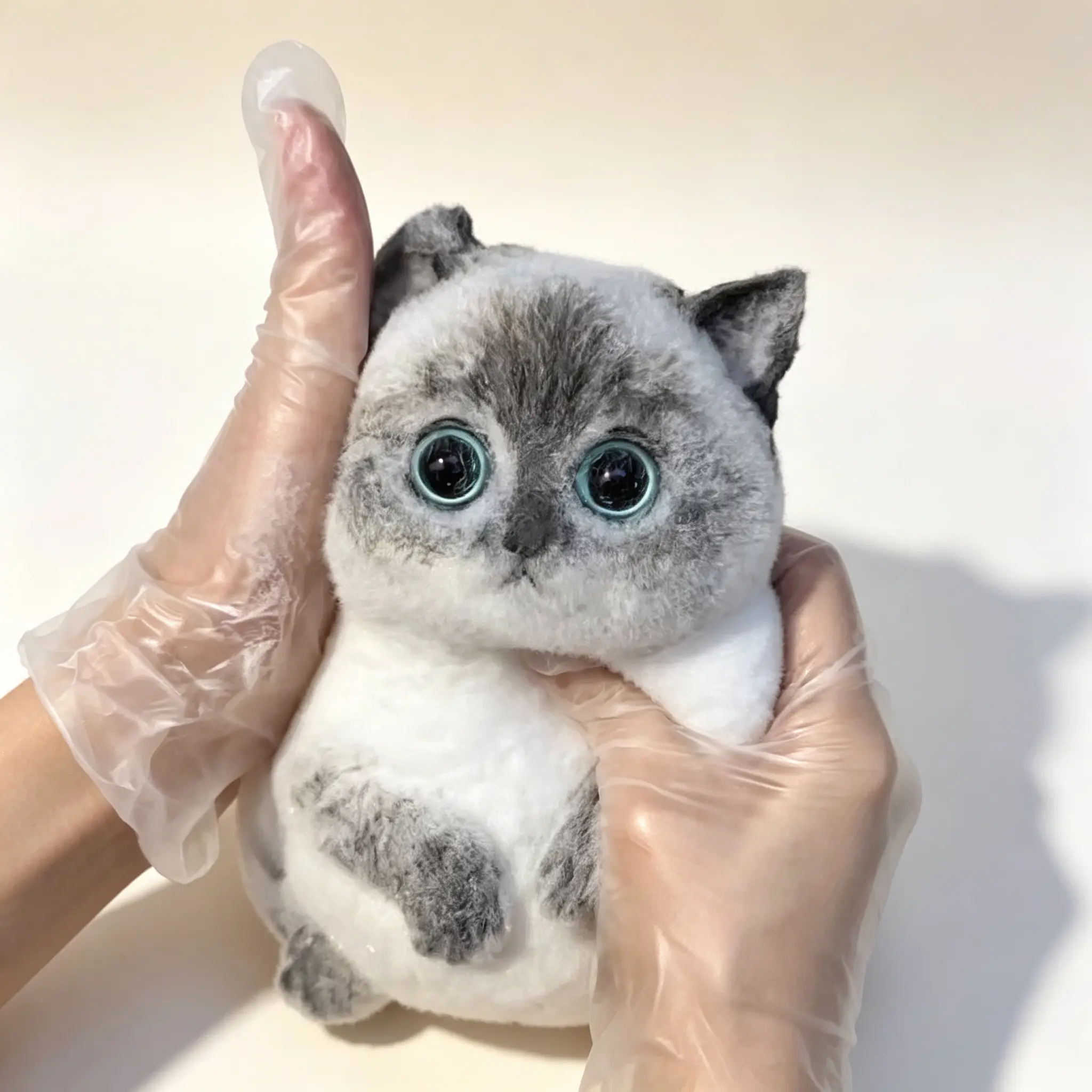 Cute Cat Squishies Handmade DIY Animal Squishy Fidget Toys Stress Ball