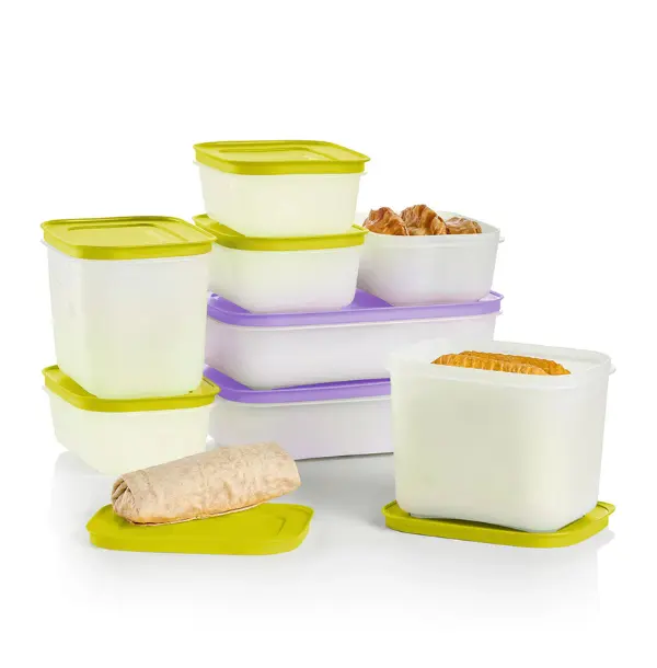 Tupperware Freezer Mates Airtight Food Storage Containers Set - Kitchen Organizer, Food Storage Solutions for Freshness (Not Microwave-Safe)