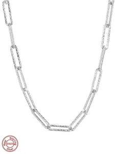 2026 S925 Sterling Silver Chain Necklace for Women, Versatile Party & Daily Jewelry, Birthday Gift