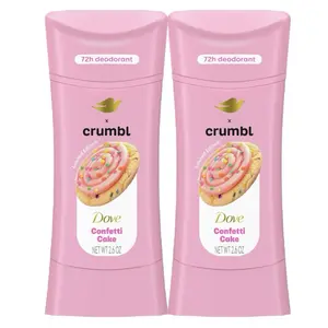 Dove x Crumbl Confetti Cake Pack of 2 Deodorant 2.6 Oz Each Body Care Cosmetic