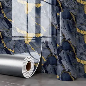 Aozey Marble Wall Sticker Roll, Self-Adhesive Wallpaper, marble backsplash wallpaper, Peel and Stick Wall Panel, Detachable Vinyl, Kitchen & Bathroom Countertops