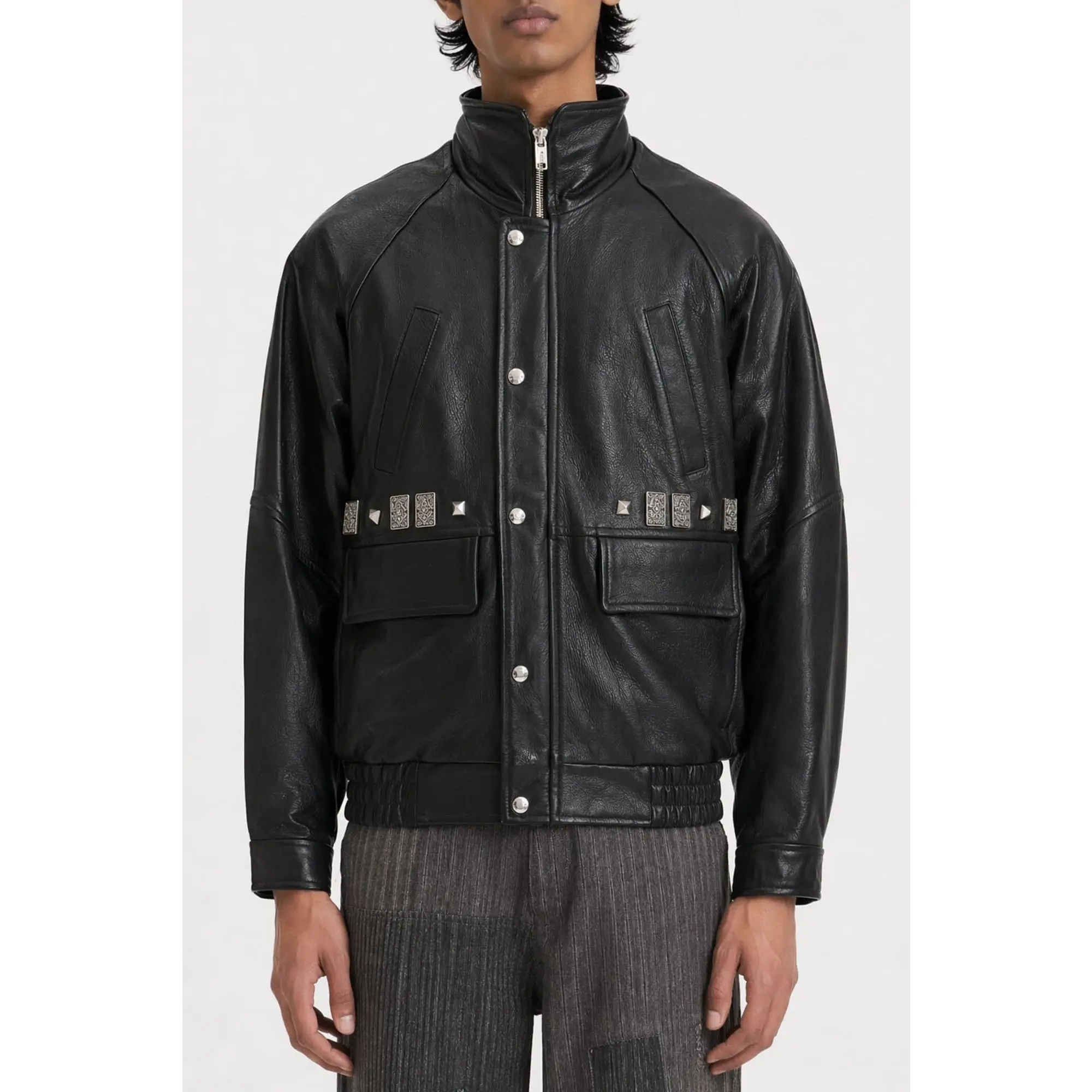 Enfants Riches Déprimés Prince Phillip's Studded Leather Jacket