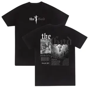 Graphic Jesus tee Casual Classic Cotton Fashion Shirt Top