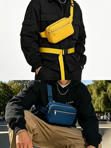Minimalist Two-In-One Chest Bag and Waist Bag, Unisex Portable Small Bag for Shopping, Versatile and Stylish Accessory