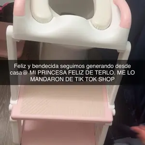 Orzbow 2-IN-1 Potty Training Toilet Seat with Step Stool for Toddler, Stability Training Potty Seat for Kids Boys Girls with Splash Guard and Anti-Slip Pad, Adjustable Ladder & Potty Seat Height, Grey