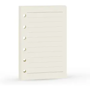 A7 Planner Refill, A7 Agenda Refill Paper Rulled Line for 6 Rings Filofax, Personal Mini Journal Inserts, 6 Holes/100gsm,Pocket Size 4.84 x 3.23'',