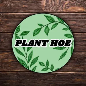 Plant Hoe Sticker | Hand-Drawn Stickers | Funny Plant Lover Sticker | Vinyl Sticker | Water-Resistant | Gardening Humor Sticker