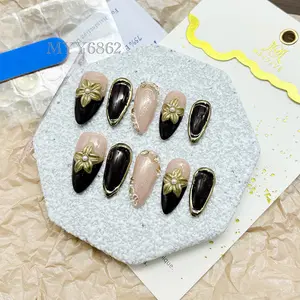 .DP.6862.Magic Mirror Powder 3D Carved Wearable Nails