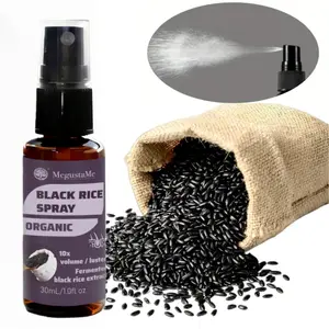Say Goodbye to Flat Hair! MegustaMe Organic Black Rice Spray - 10x Volume & Shine - Fermented Hair Growth Mist (1oz) minoxidil women kbd kit hair oil growth serum pink lotion crece pelo