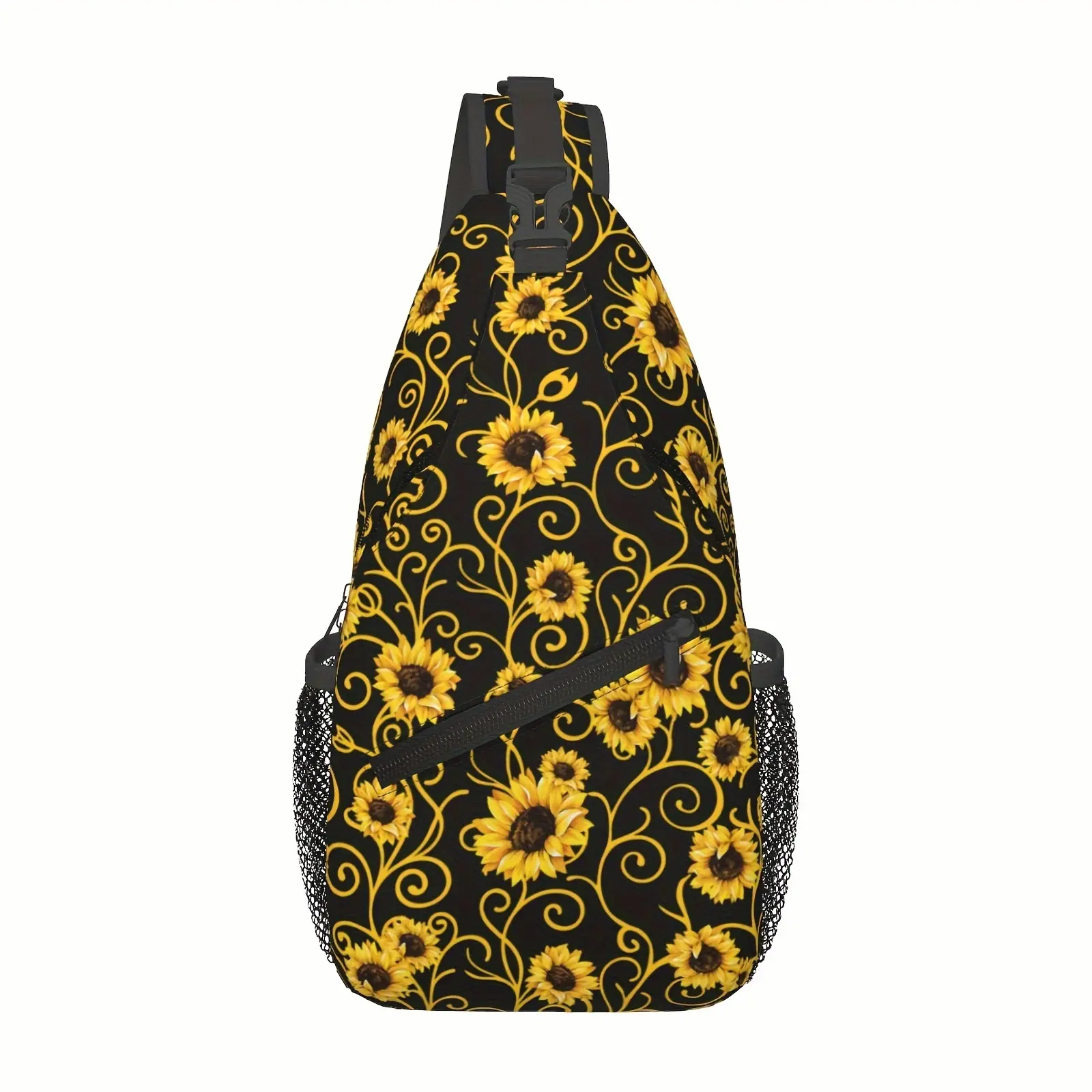 Sunflower Sling Bag Travel Sunflower Crossbody Bag Chest Daypack Hiking Shoulder Bag for Men Women