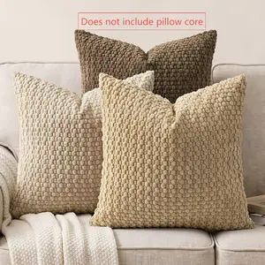 3 Piece Set Modern Soft Velvet Pillow Covers, Bohemian Rust Country Decor, Durable Home Decor Pillows
