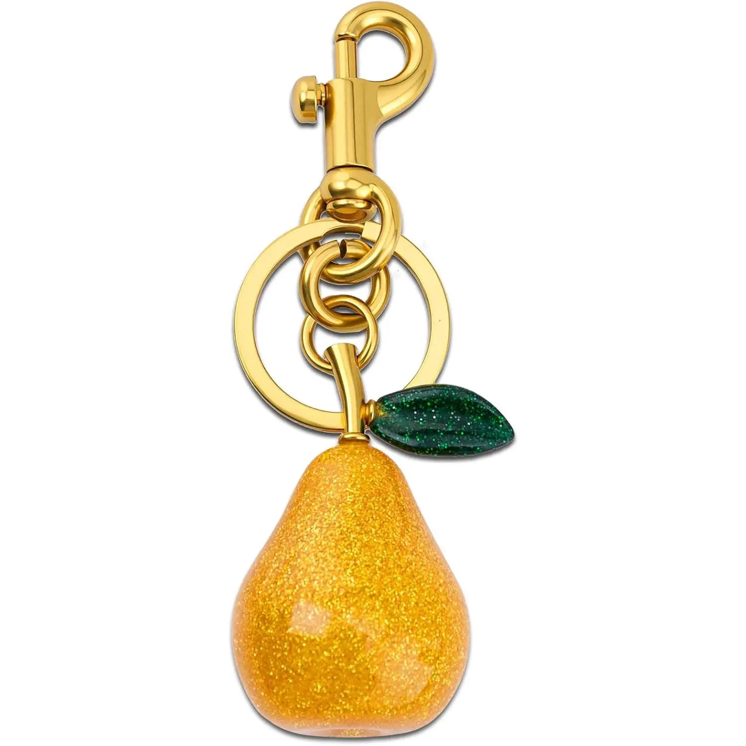 Pear Keychain Cute Fruit Purse Charms  Handbags Best Ever Gifts Women Backpacks Accessories  Mother’s Day Birthday Valentines Day Car keyring Gift  Her