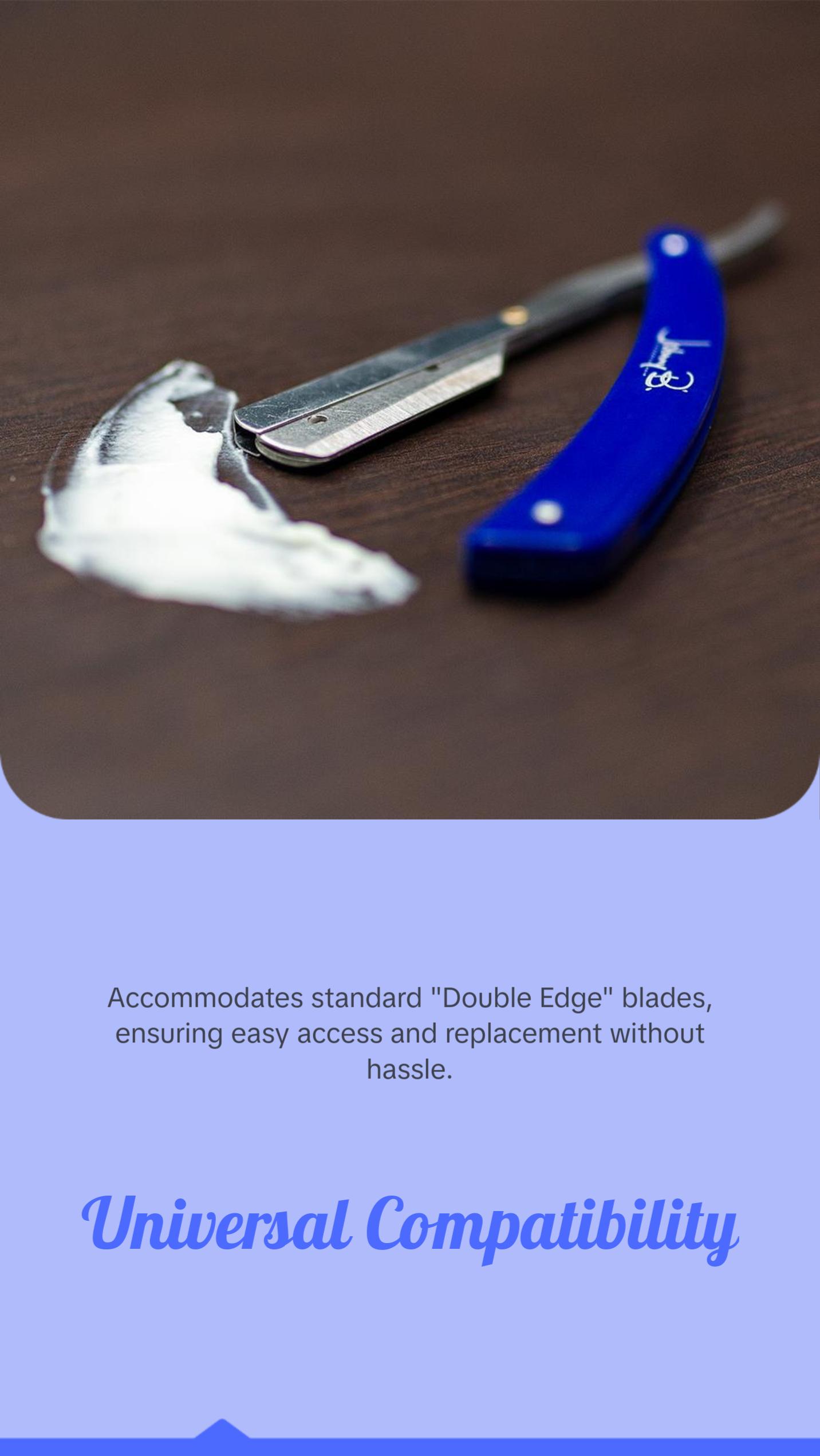 Johnny B. Straight Edge Platinum Razor Blades | Professional Butterfly ...