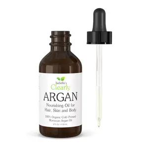 Organic ARGAN Oil | Pure Cold Pressed Carrier Oil for Hair, Scalp, Face, Nails, Body | Natural Skincare and Hair Care Oil