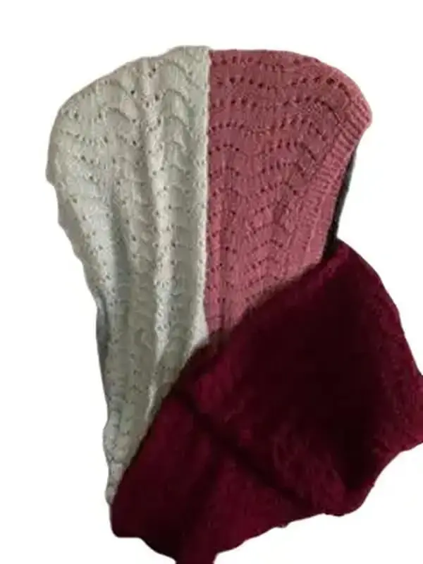 Hand-Crafted Soft Colorful Afghan Blankets, Solid Color Bedding Throw for Home Decor