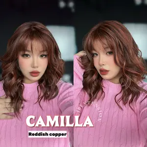 JBEXTENSION CAMILLA MONO Monofilament Handmade Wig 6X5 Full Monofilament Hand Tied Top Wig 20 Inches Lace Wig With Anti-slip Silicone Strips Glueless Wig CAMILLA MONO【BENDY EAR TABS】