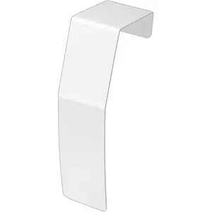 Galvanized Steel White Extension Connector Coupler for Seamlessly Joining Two Baseboard Heater Covers, White (Pack of 1)