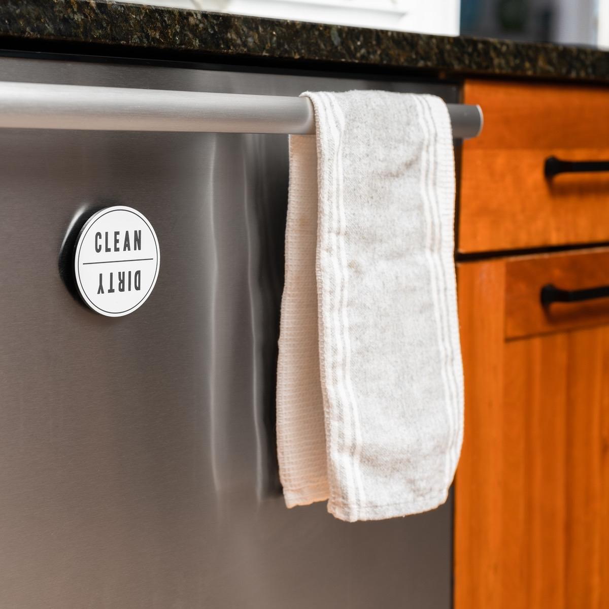 Clean Dirty Dishwasher Magnet Kitchen Label Waterproof