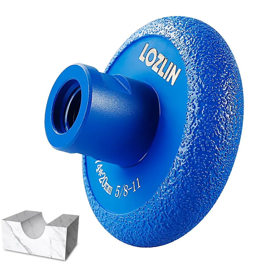Diamond Grinding Wheel - Stone Molding/Trimming & Sink Grooving Disc for Marble, Granite, Tile - Angle Grinder Tool 5/8-11 fathersdaygift Durable Hand Drills