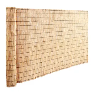 VEVOR Natural Reed Fencing,  4 ft x 16.4 ft, 2 Pack Reed Screen Curtain Balcony Reed Fence Roll for Outdoor Backyard Patio, Decorative Fence for Backyard Garden Fencing Divider, Privacy Screen Panel