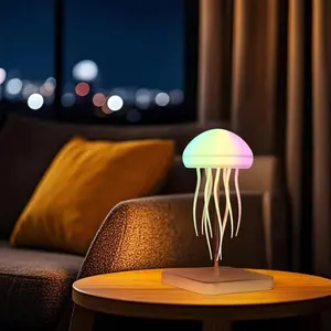 Upgraded Jellyfish Lamp with Touch Remote Control, Dual Mode Rg15 RGB LED Lights, 11 Dynamic Light Effects for Multiple Scenes