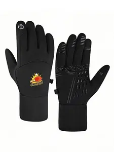 1pc with  New Queen of Ping PatternBall winter gloves fishing gloves Touch Screen Soft Touch Daily Use for Men Women Warm Christmas gifts Modern Comfortable Cozy