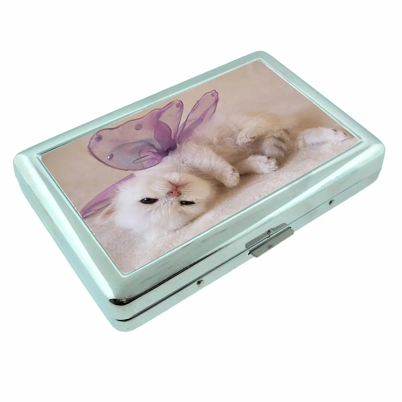 Fairy Kitten Metal Case Wallet