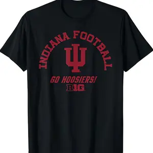 Indiana Hoosiers Big 10 Football Officially Licensed T-Shirt Sweatshirt Menswear