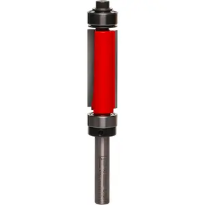 1/2" Top & Bottom Bearing Flush Trim Router Bit with Tico Hi-Density Carbide for Maximum Performance - Ideal for Template Work & Laminate Routing, 1/2" Diameter, 1/4" Shank, 2 Cutters - 50-501