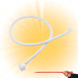 Evan Era Magic Stiff Rope Illusion for Magicians Flexible to Rigid 30 Inch White Rope Classic Comedy Prop 10x8x1 Inches