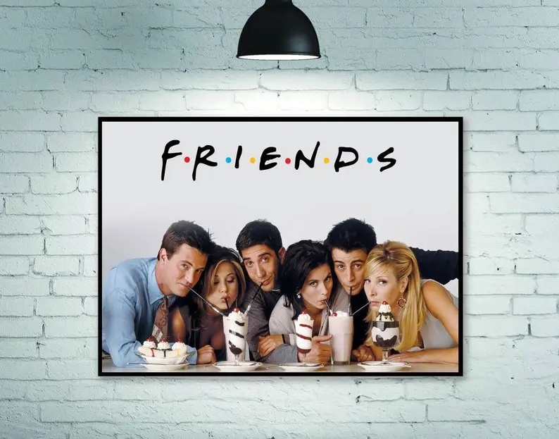 Friends-TV series poster Wall decoration, Room Decoration Home Decoration Art Poster Frameless