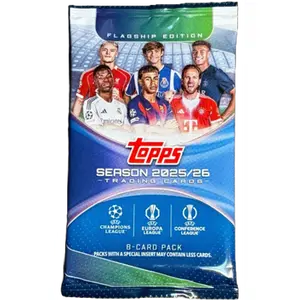 2025-26 Topps UEFA Club Competition Soccer Blaster Pack (8 Cards)
