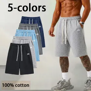 Single pack — men’s pure cotton shorts, inner length 13.98 inches, regular fit with a loose drawstring waistband; breathable and sporty—ideal for summer outdoor wear, perfect for everyday activities or vacations. Men’s solid-color breathable shorts.