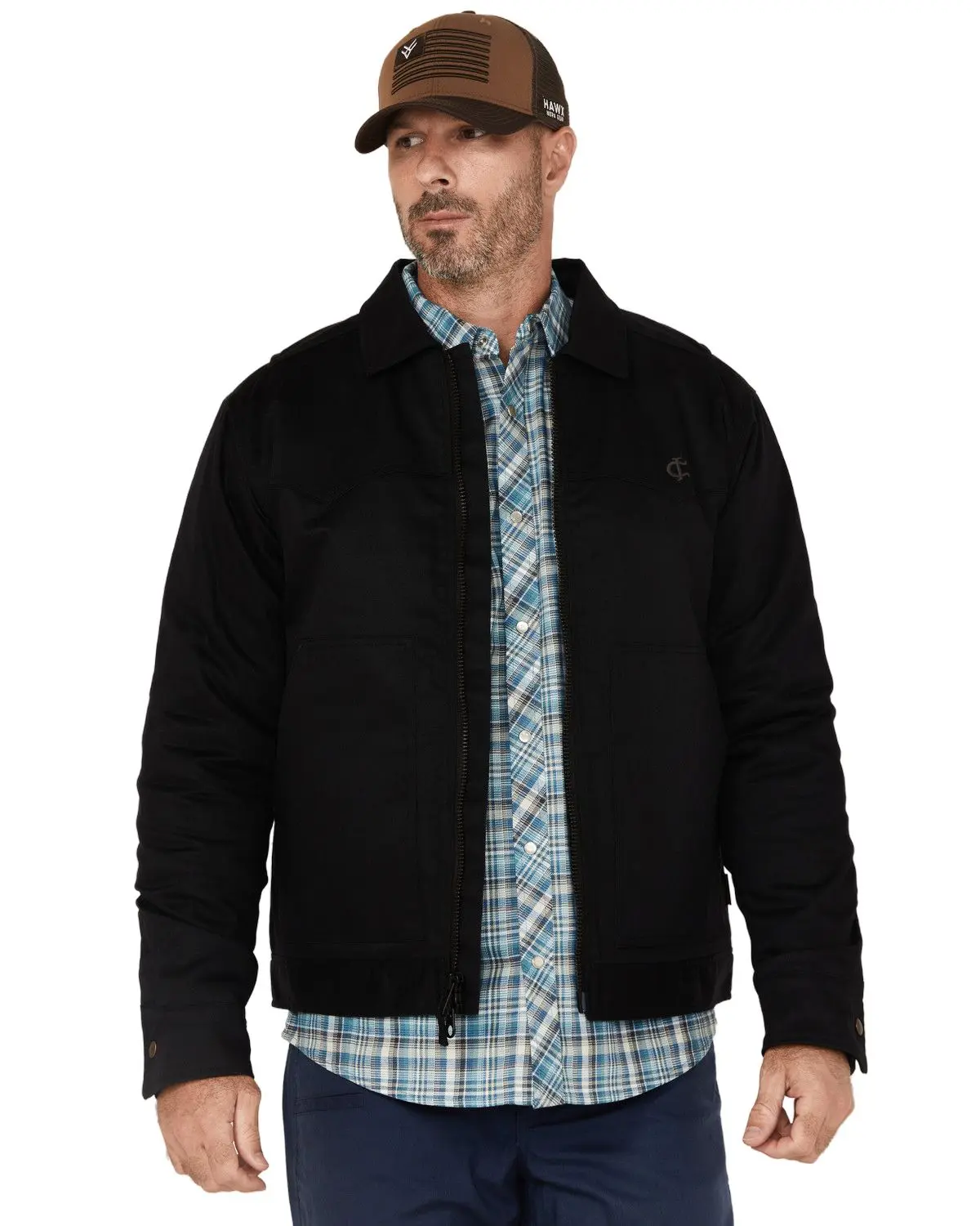 Cody James Men's Men'S Fr Solid Jacket - Cjfrfa24o44-Blk
